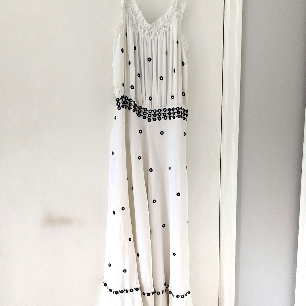 NWT Anthropologie Dotted Mirror Maxi Dress